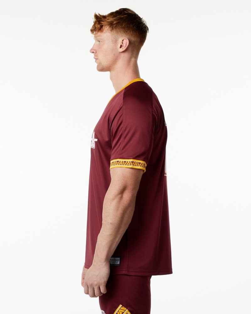 Camasa Barbati Alphalete Varsity NFL Jersey Rosii | 268137-SVE