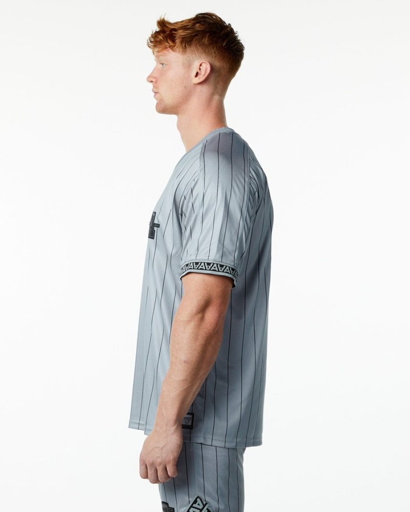 Camasa Barbati Alphalete Varsity NFL Jersey Gri | 401638-AZC