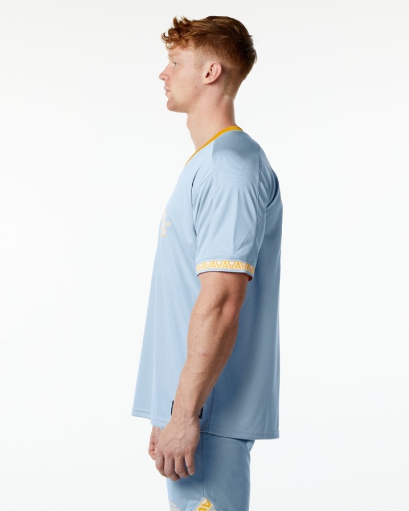 Camasa Barbati Alphalete Varsity NFL Jersey Albastri Deschis | 378619-JOY
