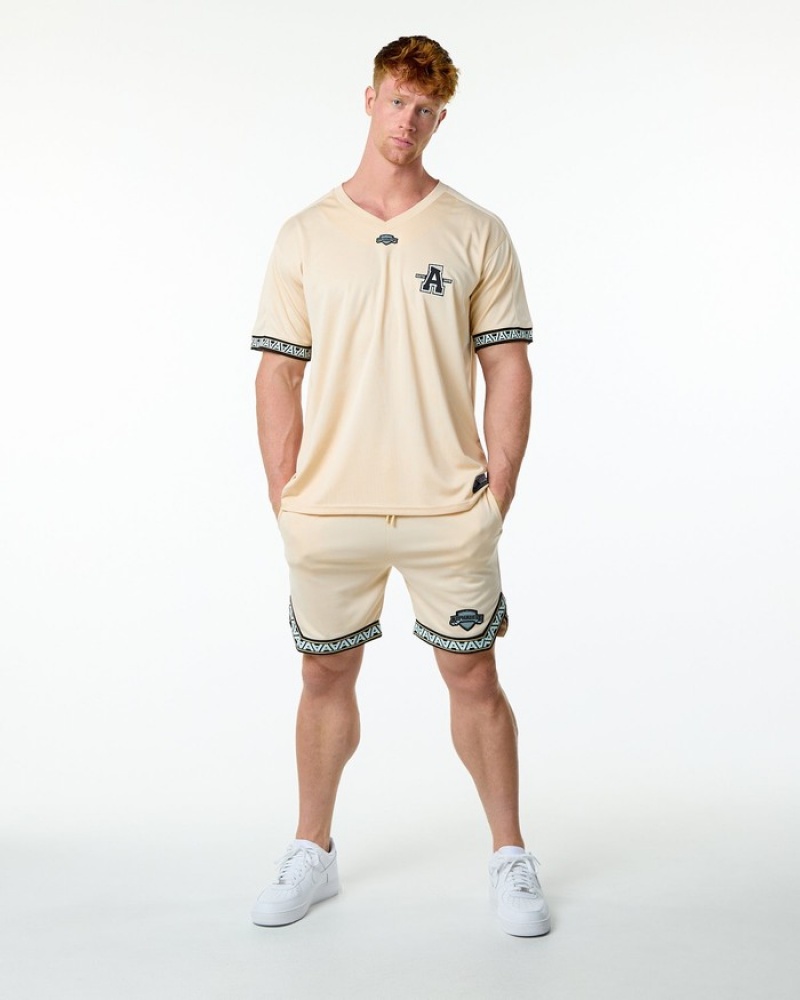 Camasa Barbati Alphalete Varsity NFL Jersey Maro | 082964-MIB