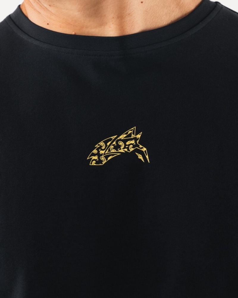 Camasa Barbati Alphalete Wolf Head Paisley Print Negrii | 704658-UVF