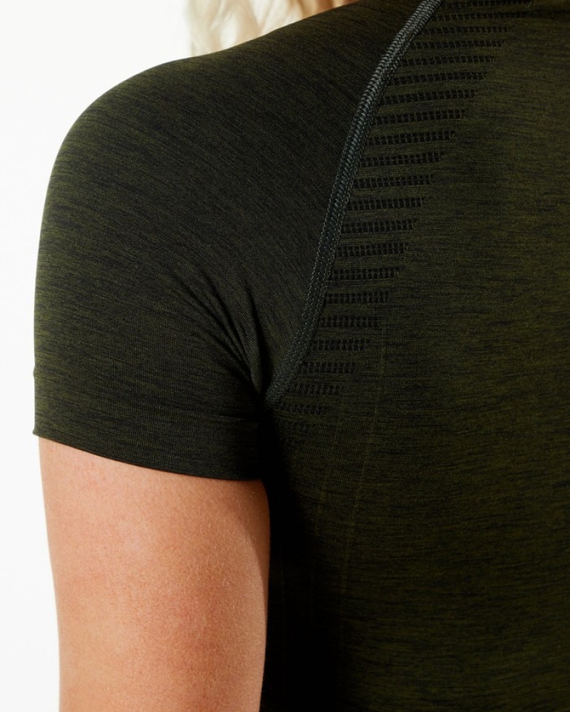 Camasa Dama Alphalete Amplify SS Crop Negrii | 139706-SIA