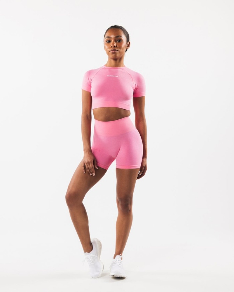 Camasa Dama Alphalete Amplify SS Crop Roz | 396204-XGJ