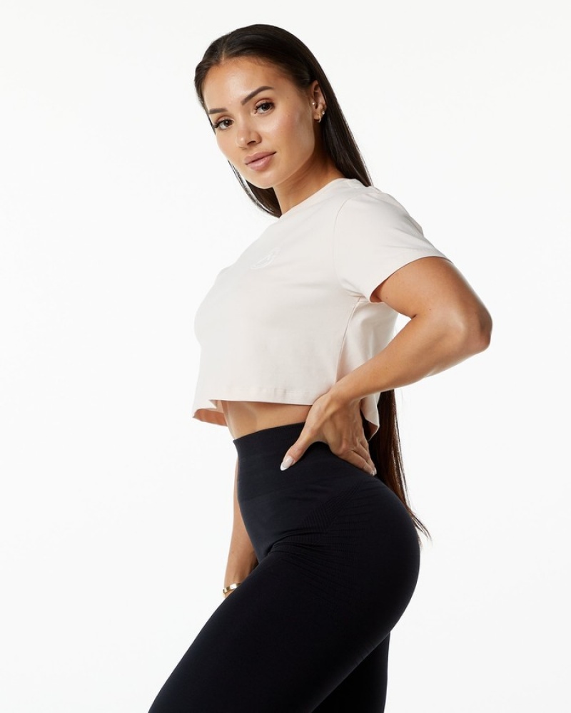 Camasa Dama Alphalete Dynasty Crop Roz | 907623-RVK