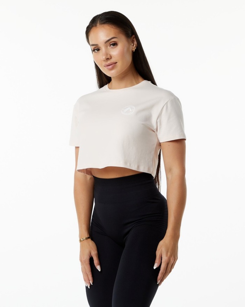 Camasa Dama Alphalete Dynasty Crop Roz | 907623-RVK
