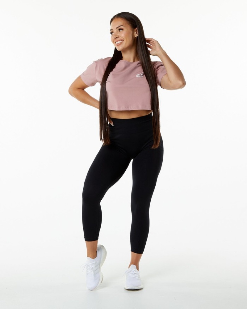 Camasa Dama Alphalete Dynasty Crop Violet | 163452-LNM