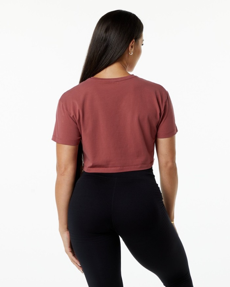 Camasa Dama Alphalete Dynasty Crop Visinii | 083916-RJX