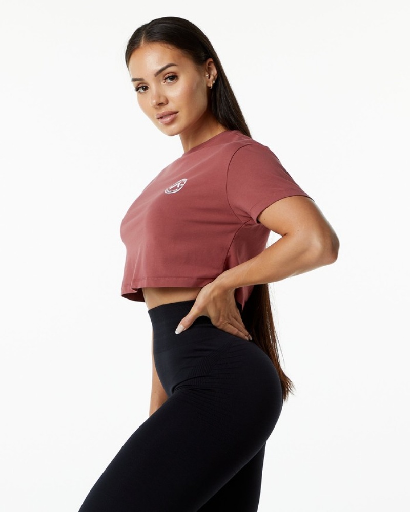 Camasa Dama Alphalete Dynasty Crop Visinii | 083916-RJX