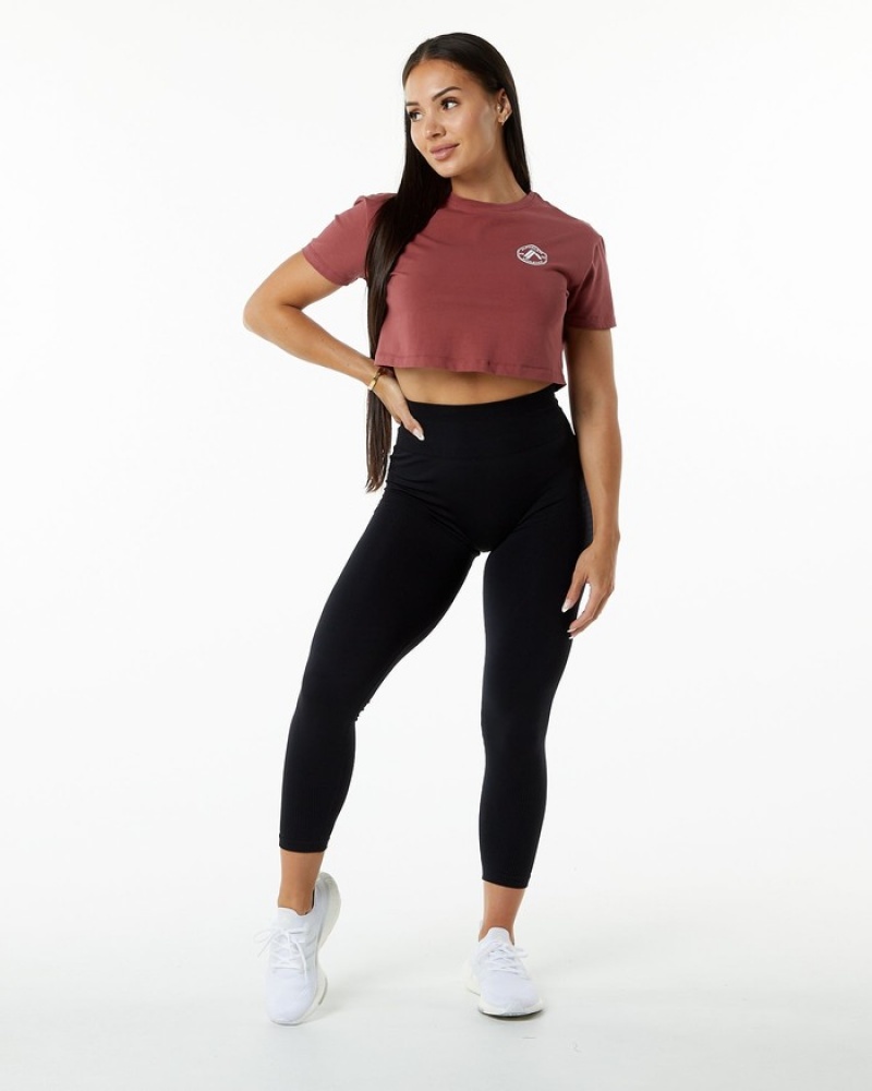 Camasa Dama Alphalete Dynasty Crop Visinii | 083916-RJX