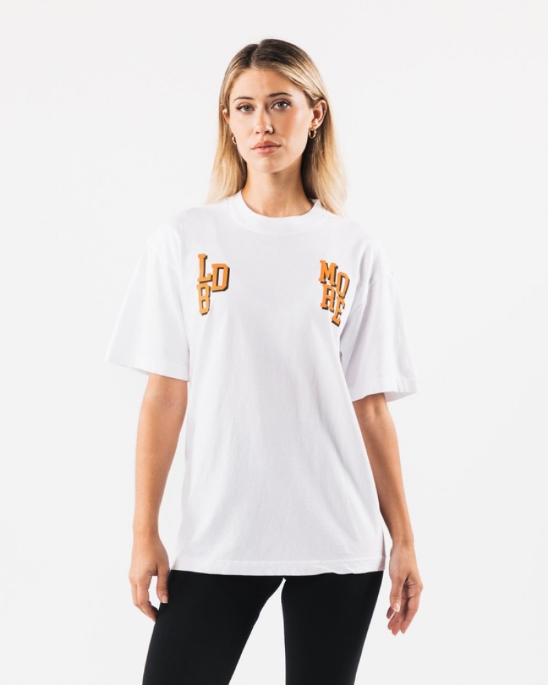 Camasa Dama Alphalete LDB More Letter Albi | 274689-XDQ