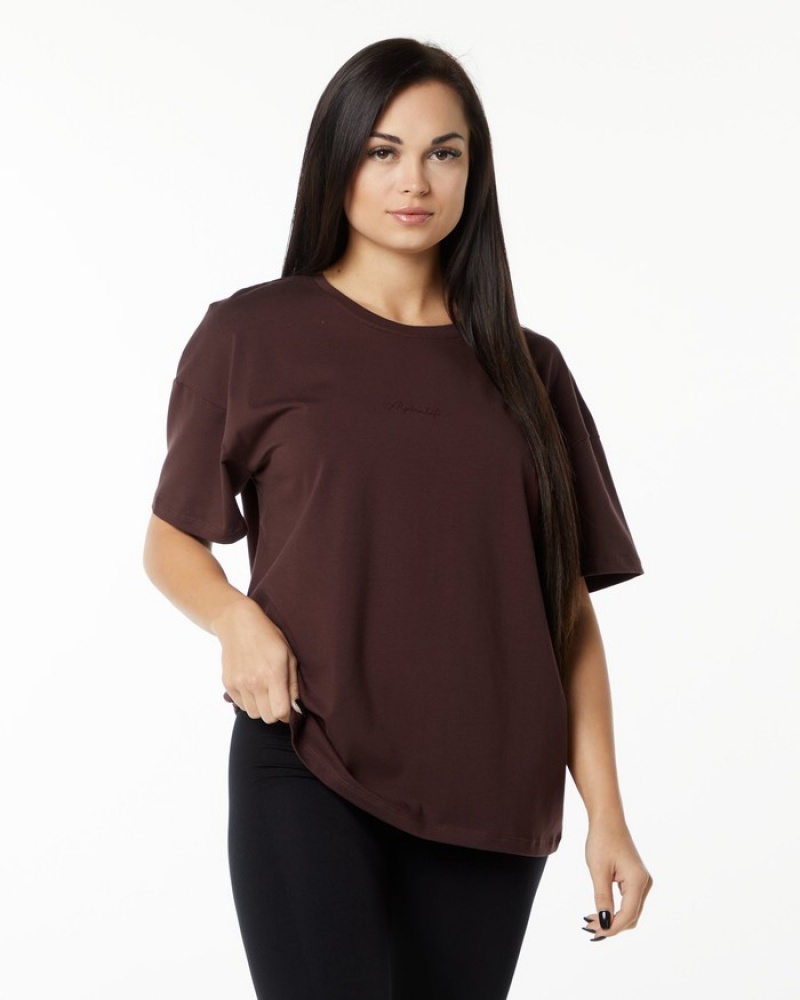 Camasa Dama Alphalete Signature Oversized Visinii | 048391-CGL