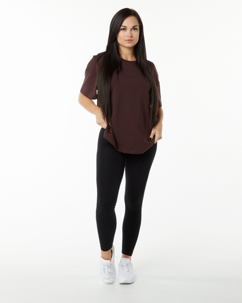 Camasa Dama Alphalete Signature Oversized Visinii | 048391-CGL
