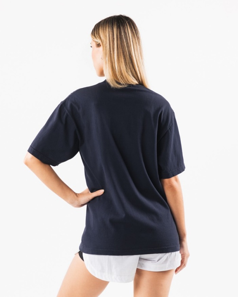 Camasa Dama Alphalete Texas Bleumarin | 365108-OMJ