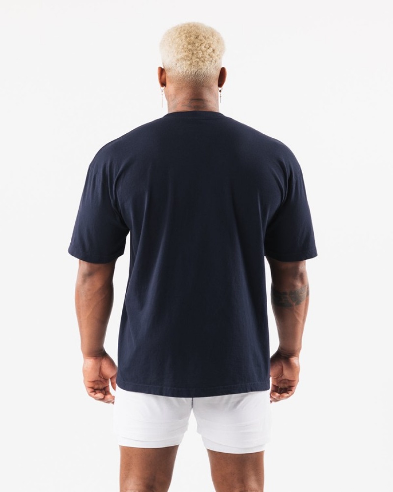 Camasa Dama Alphalete Texas Bleumarin | 365108-OMJ