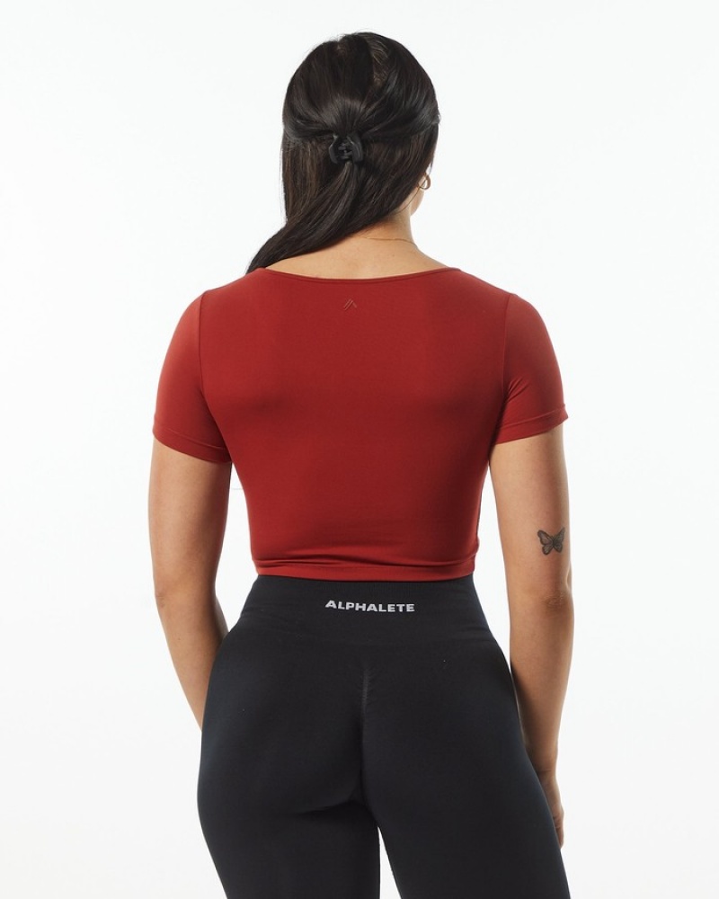 Camasa Dama Alphalete Ultrasoft Pinnacle Roz | 792804-DLK