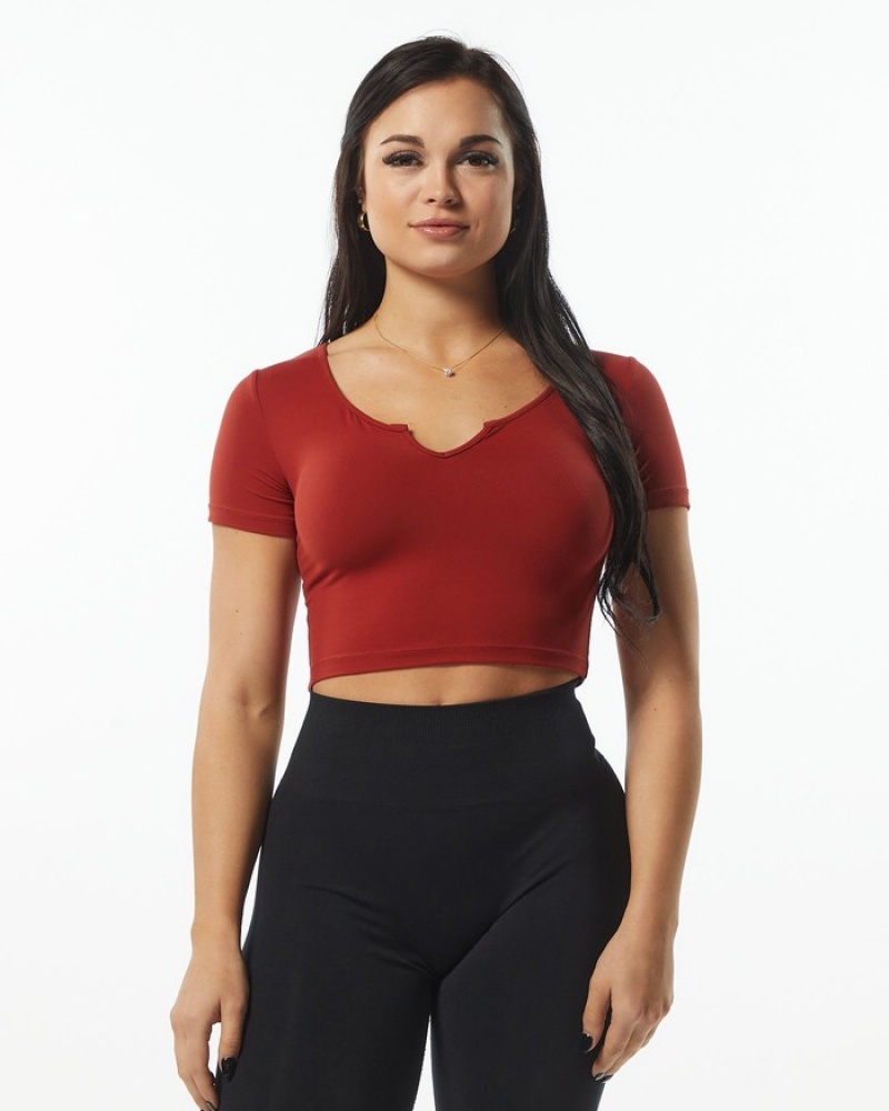 Camasa Dama Alphalete Ultrasoft Pinnacle Roz | 792804-DLK