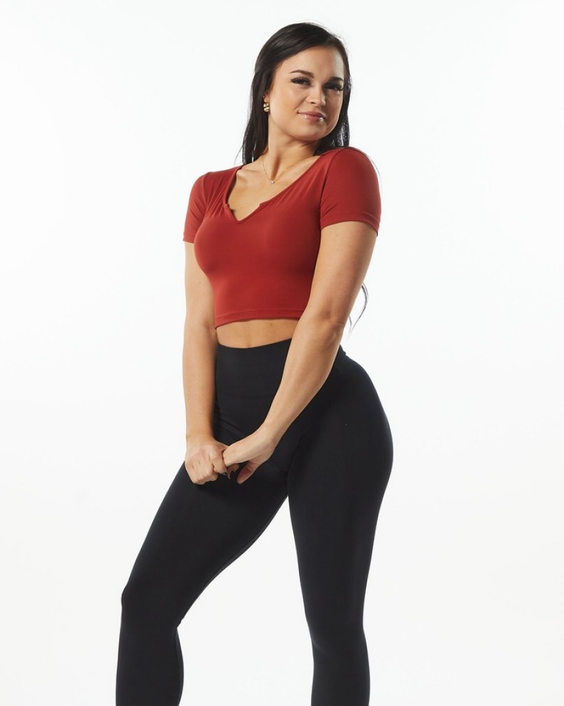 Camasa Dama Alphalete Ultrasoft Pinnacle Roz | 792804-DLK