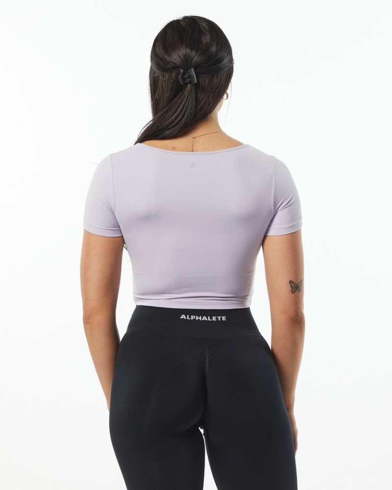 Camasa Dama Alphalete Ultrasoft Pinnacle Violet | 960347-LNM