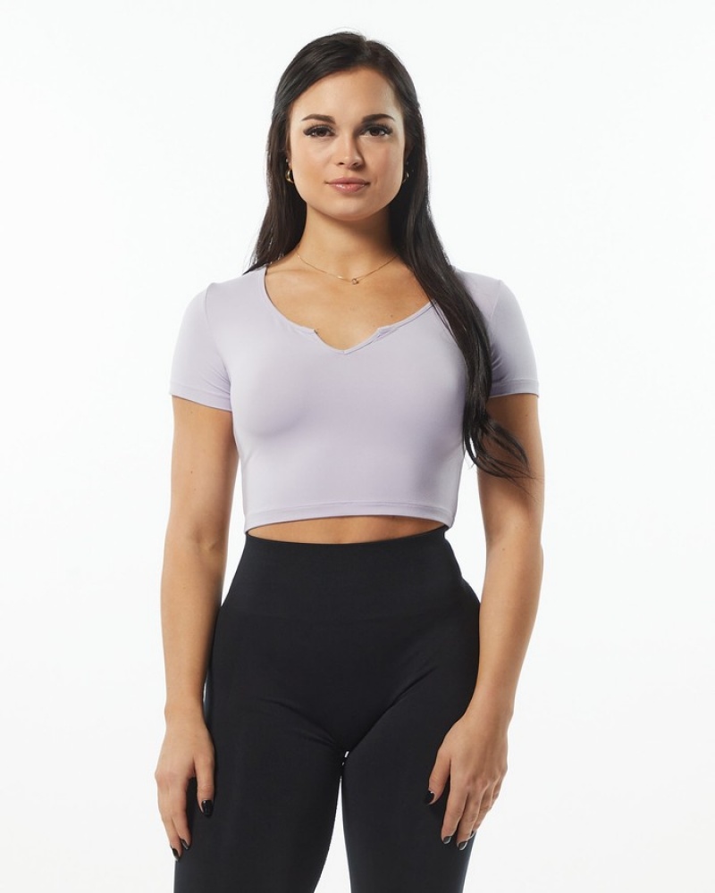 Camasa Dama Alphalete Ultrasoft Pinnacle Violet | 960347-LNM