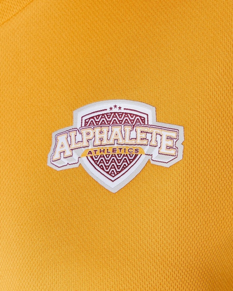 Camasa Dama Alphalete Varsity Crop Portocalii | 248061-STG