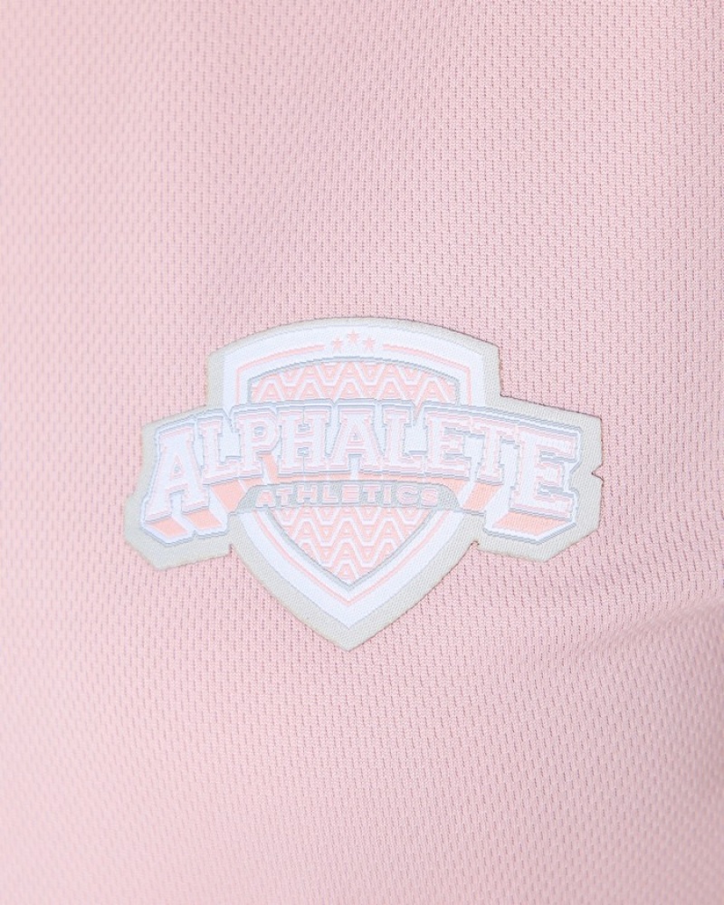 Camasa Dama Alphalete Varsity Crop Roz | 945627-HML