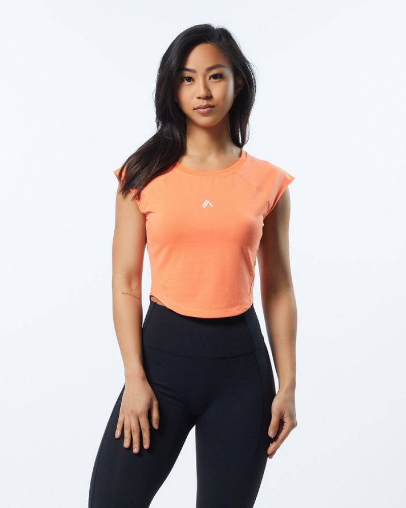 Camasa Dama Alphalete Velocity Crop Corai | 835410-EZD