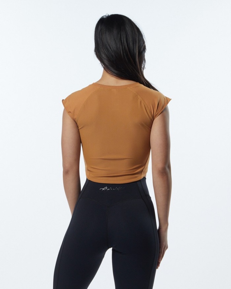Camasa Dama Alphalete Velocity Crop Maro | 714365-LPI