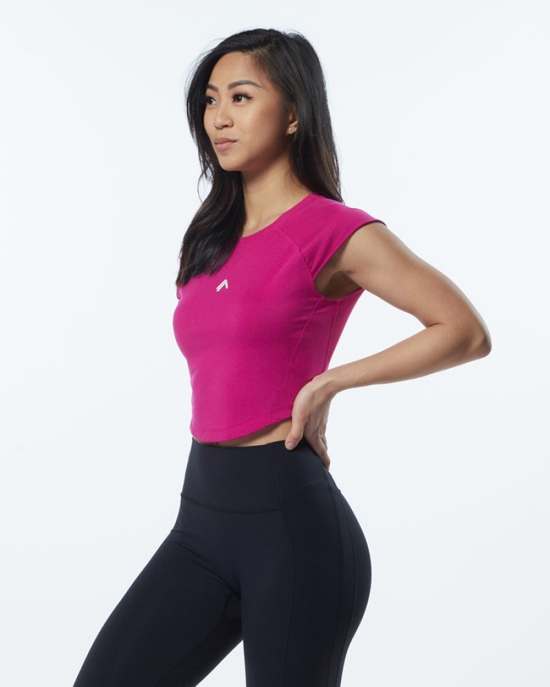 Camasa Dama Alphalete Velocity Crop Roz | 280196-NIR