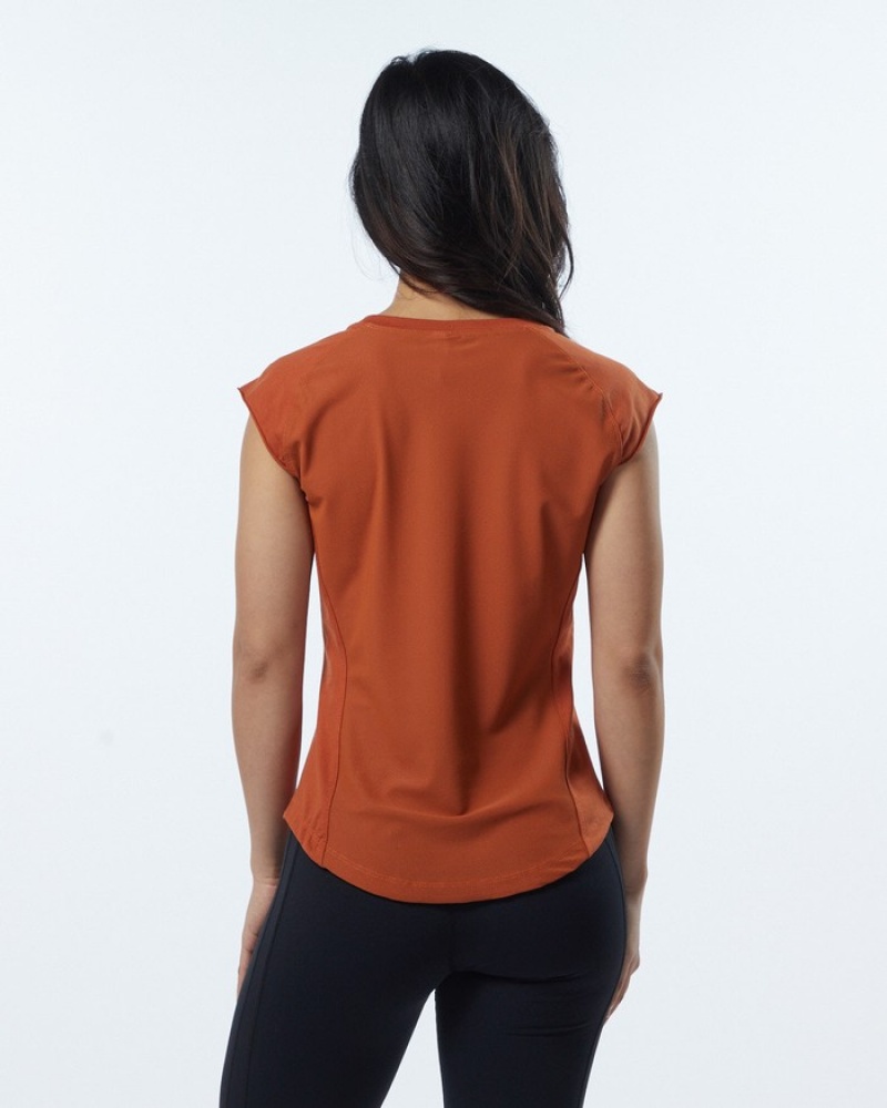 Camasa Dama Alphalete Velocity Portocalii | 619527-ITZ