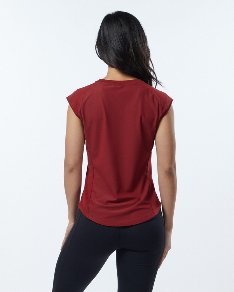 Camasa Dama Alphalete Velocity Rosii | 736182-NZI