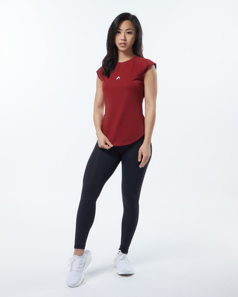 Camasa Dama Alphalete Velocity Rosii | 736182-NZI