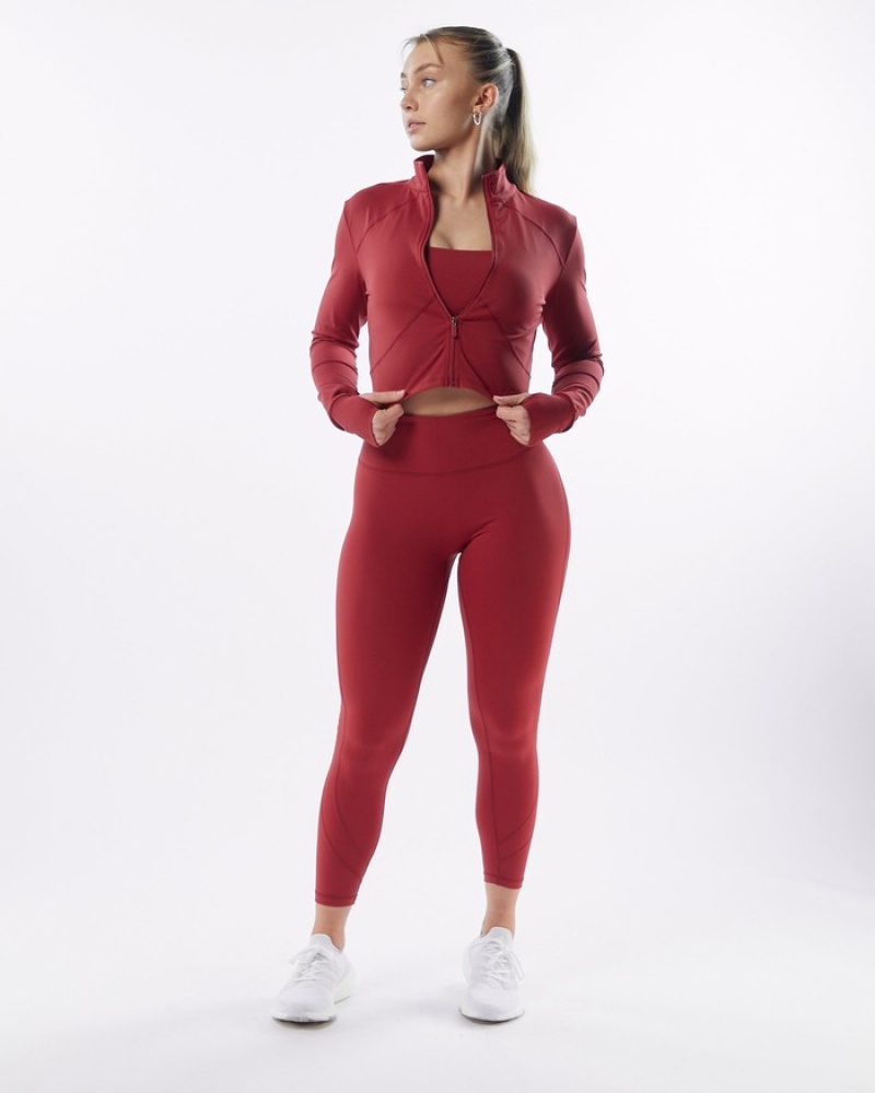 Colanti Dama Alphalete Pulse Surge Rosii | 659784-NHQ