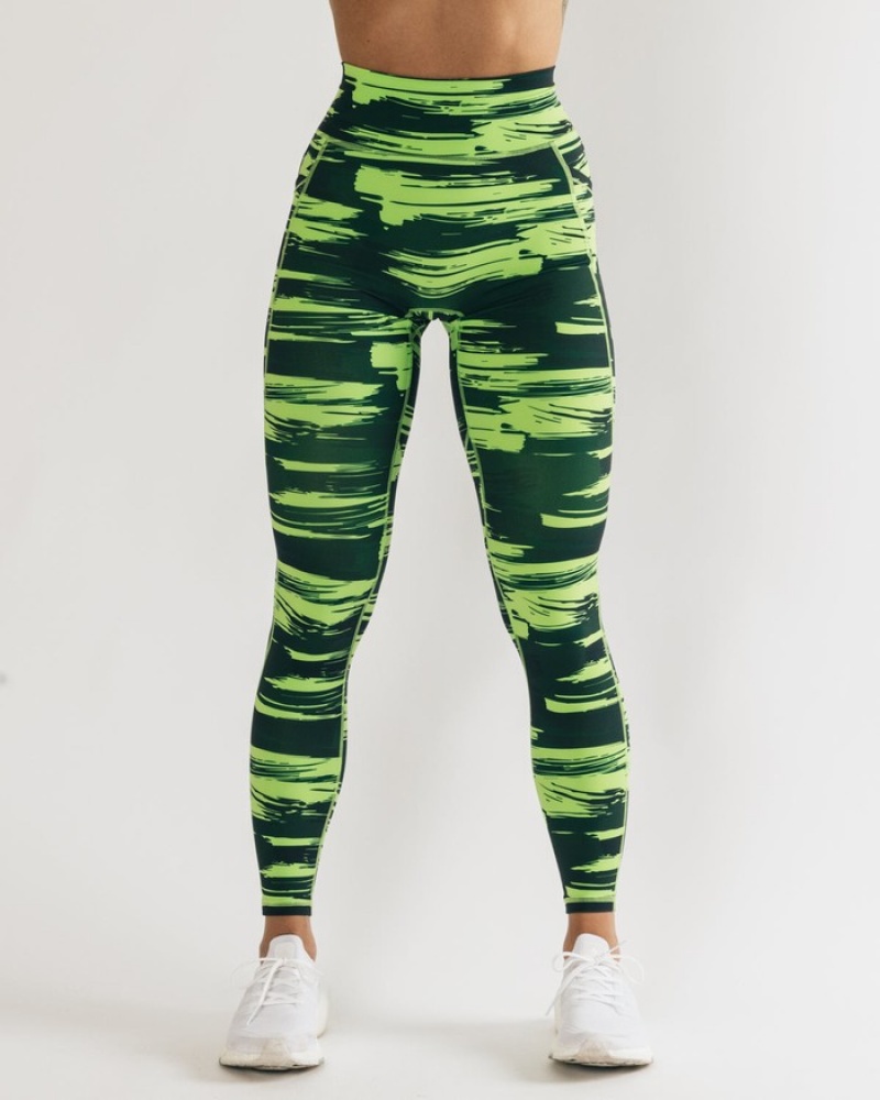 Colanti Dama Alphalete Surface Pocket Camuflaj | 180647-YTH