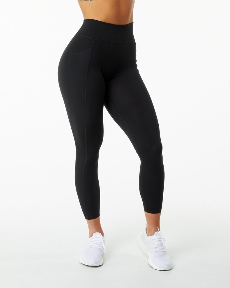 Colanti Dama Alphalete Surface Pocket Negrii | 361450-KGB
