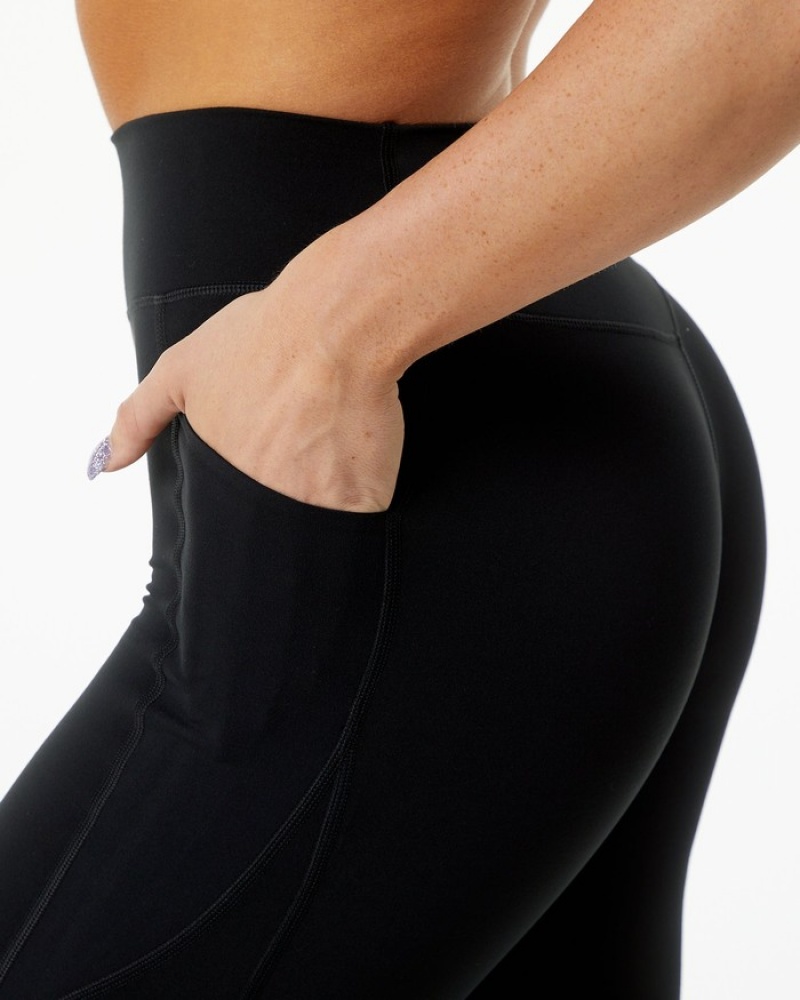 Colanti Dama Alphalete Surface Pocket Negrii | 361450-KGB