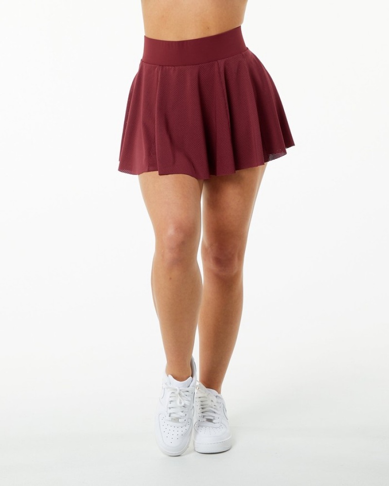 Fuste Dama Alphalete Varsity Rosii | 781253-MNC