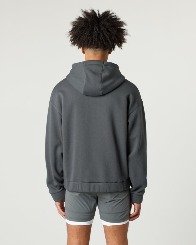 Geaca Barbati Alphalete Clasici Full-Zip Gri | 768132-QKR