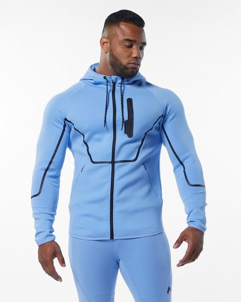 Geaca Barbati Alphalete ELMTS Atletism Albastri Deschis | 460318-NXF