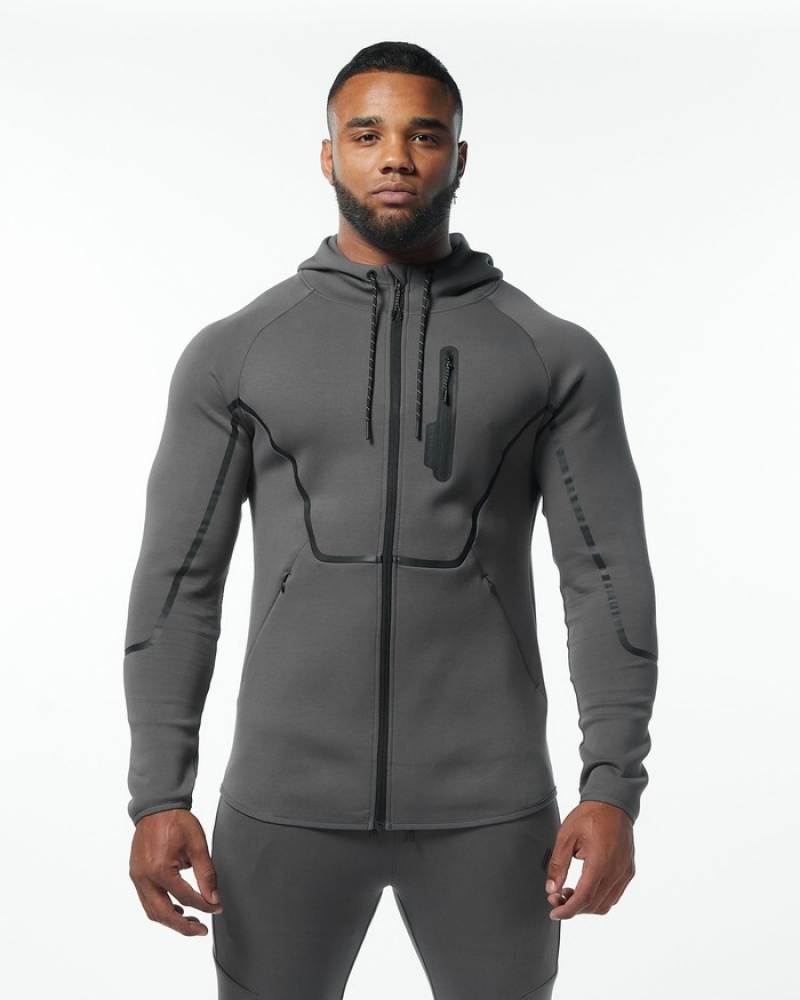 Geaca Barbati Alphalete ELMTS Atletism Gri | 381250-YIO