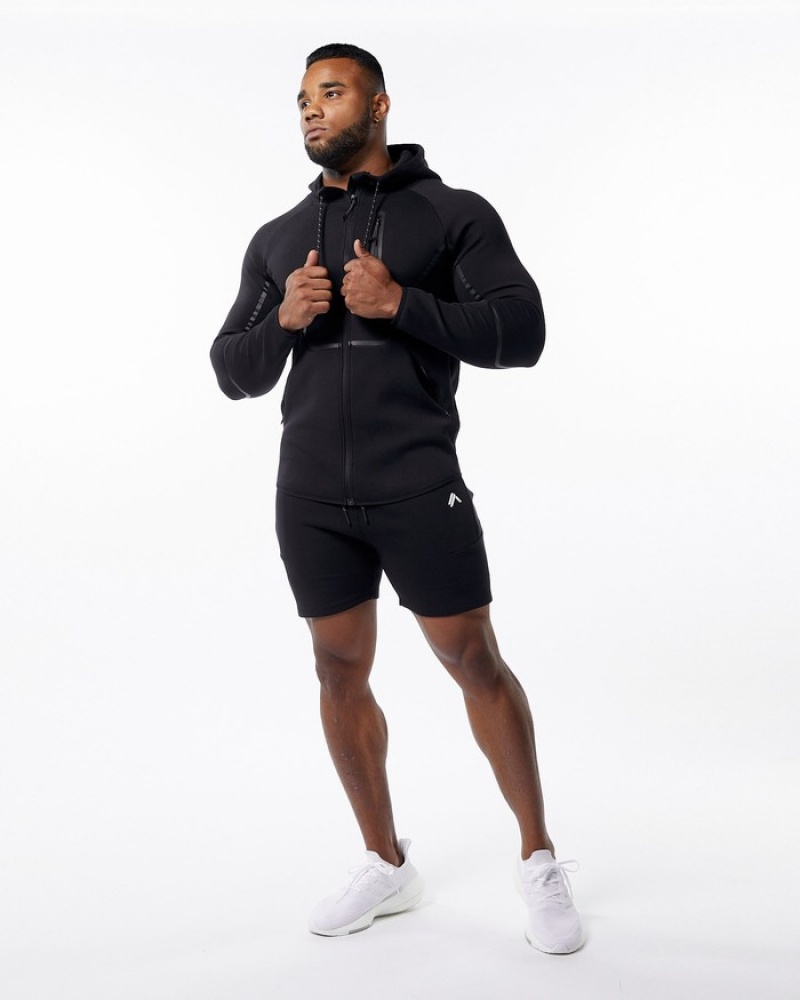 Geaca Barbati Alphalete ELMTS Atletism Negrii | 425710-VZO