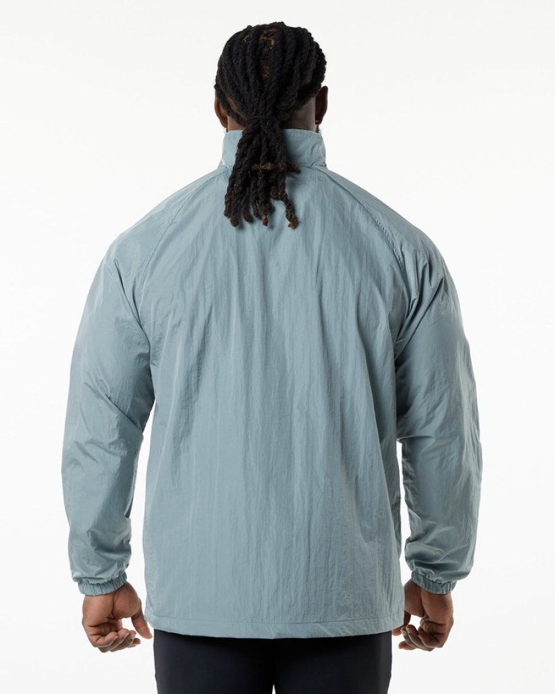 Geaca Barbati Alphalete Endure Zip Gri Albastri | 623497-ERA