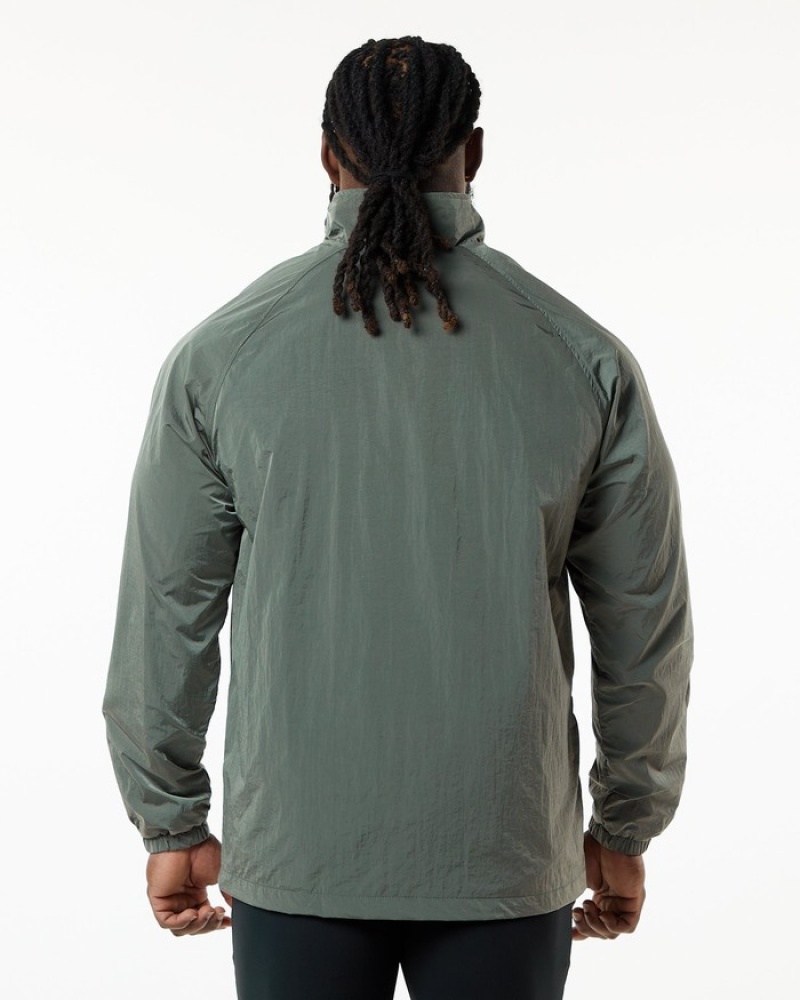 Geaca Barbati Alphalete Endure Zip Gri | 451930-XFS