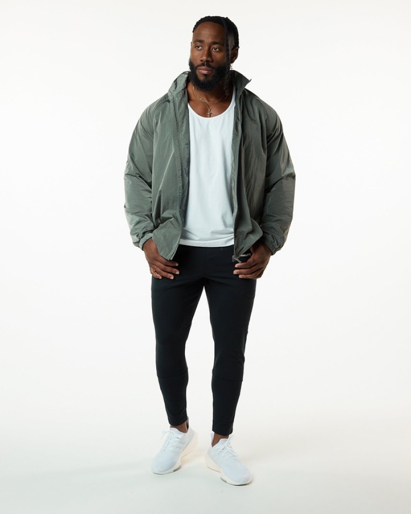 Geaca Barbati Alphalete Endure Zip Gri | 451930-XFS