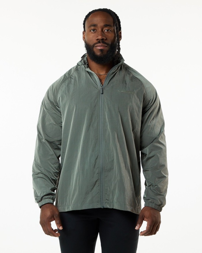 Geaca Barbati Alphalete Endure Zip Gri | 451930-XFS
