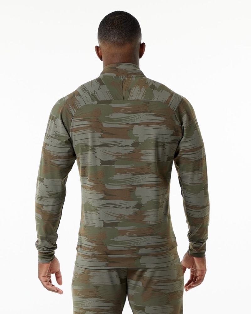 Geaca Barbati Alphalete Trace Masline Verzi Camuflaj | 930718-HJY