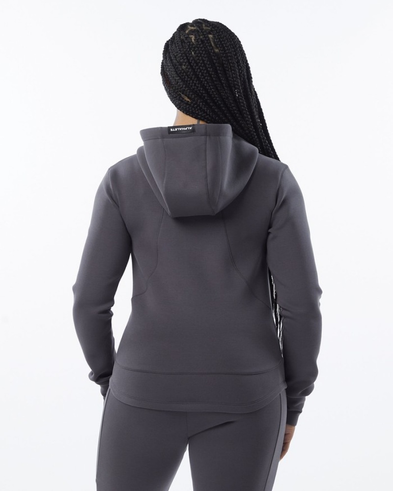 Geaca Dama Alphalete ELMTS Atletism Gri | 728410-RYI