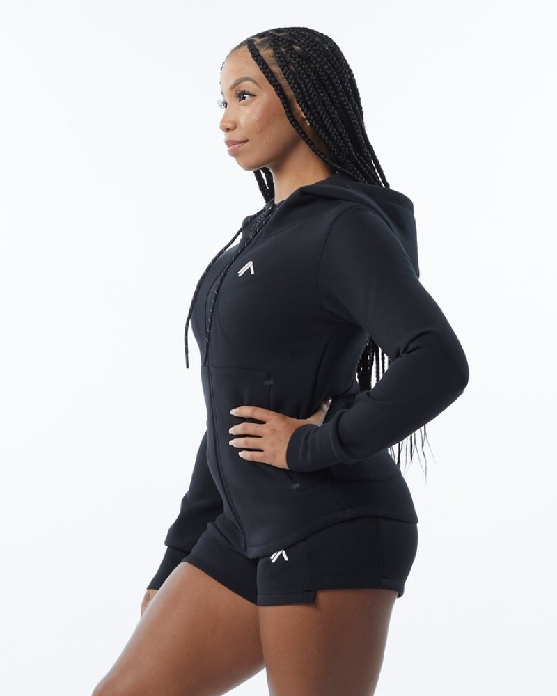 Geaca Dama Alphalete ELMTS Atletism Negrii | 067439-UZY