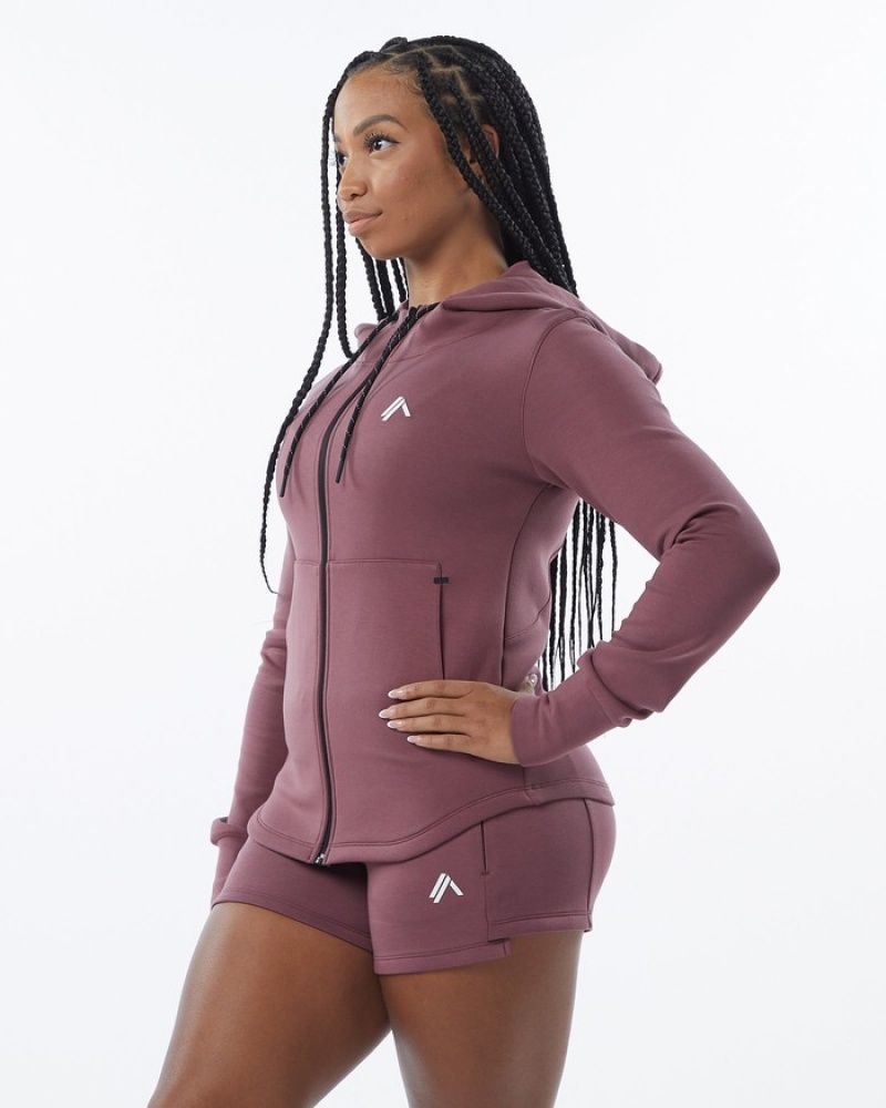 Geaca Dama Alphalete ELMTS Atletism Violet | 291347-CIM