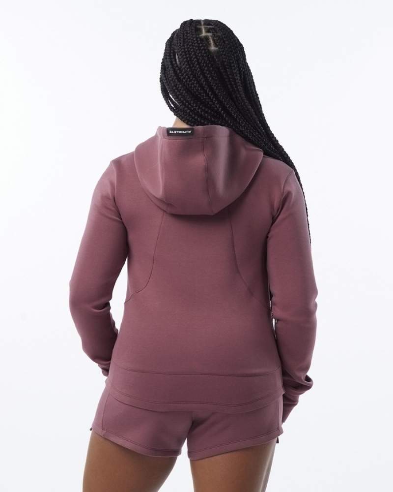 Geaca Dama Alphalete ELMTS Atletism Violet | 291347-CIM