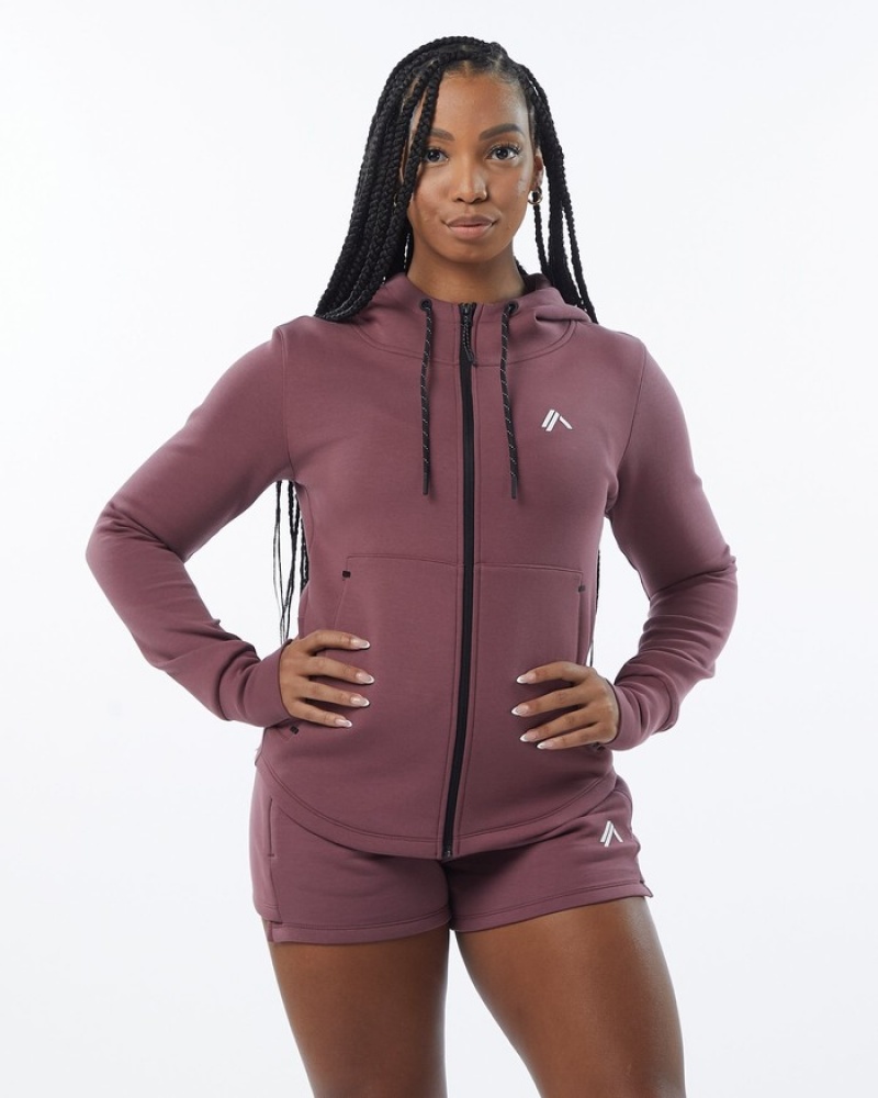 Geaca Dama Alphalete ELMTS Atletism Violet | 291347-CIM